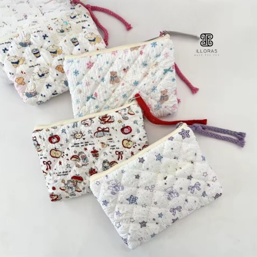 Pochette Cosy Motif – Tissu doux à motifs chaleureux