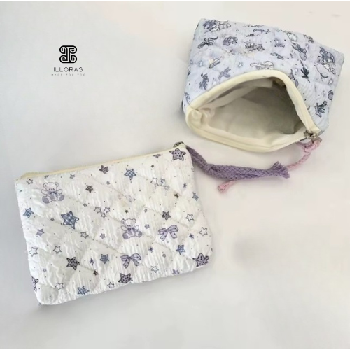 Pochette Cosy Motif – Tissu doux à motifs chaleureux